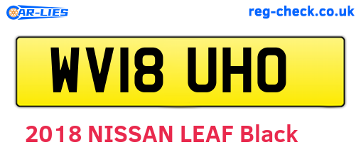 WV18UHO are the vehicle registration plates.