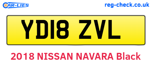 YD18ZVL are the vehicle registration plates.