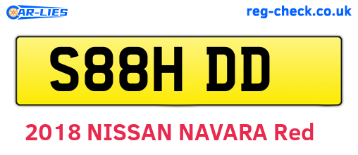 S88HDD are the vehicle registration plates.