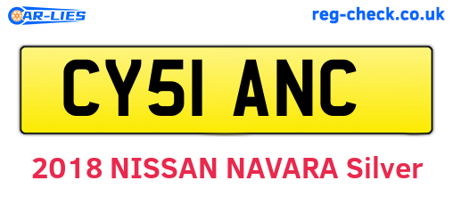 CY51ANC are the vehicle registration plates.