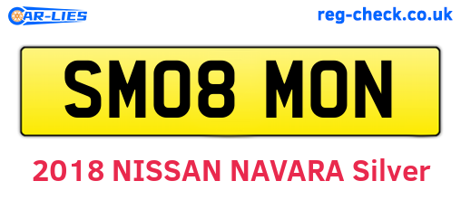 SM08MON are the vehicle registration plates.