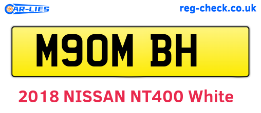 M90MBH are the vehicle registration plates.
