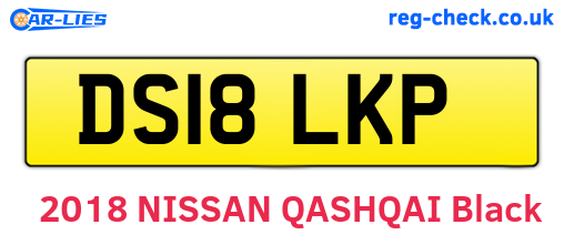 DS18LKP are the vehicle registration plates.