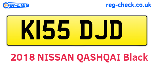 K155DJD are the vehicle registration plates.