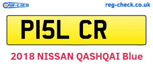 P15LCR are the vehicle registration plates.