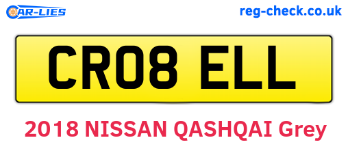 CR08ELL are the vehicle registration plates.