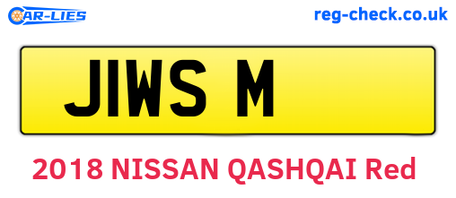 J1WSM are the vehicle registration plates.