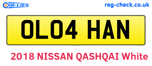 OL04HAN are the vehicle registration plates.