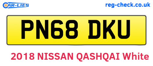 PN68DKU are the vehicle registration plates.