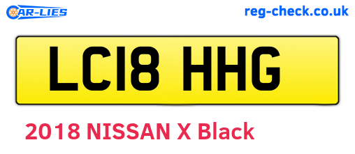 LC18HHG are the vehicle registration plates.
