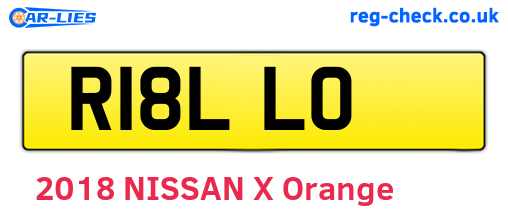 R18LLO are the vehicle registration plates.