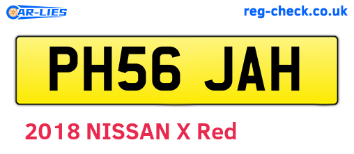 PH56JAH are the vehicle registration plates.