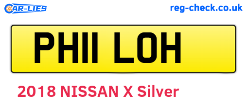 PH11LOH are the vehicle registration plates.