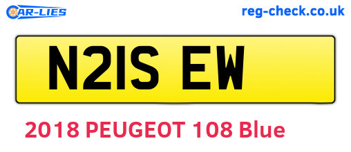 N21SEW are the vehicle registration plates.