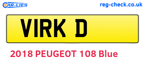 V1RKD are the vehicle registration plates.