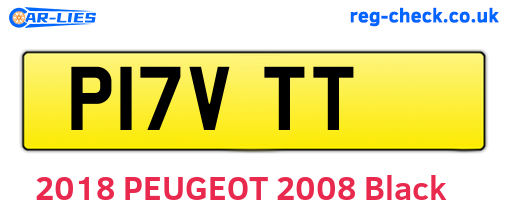 P17VTT are the vehicle registration plates.
