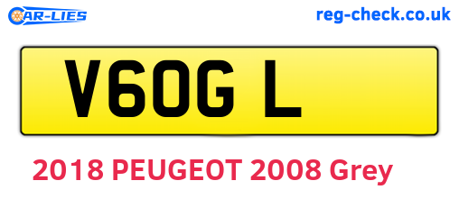 V6OGL are the vehicle registration plates.