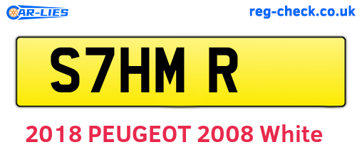 S7HMR are the vehicle registration plates.