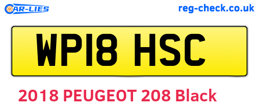 WP18HSC are the vehicle registration plates.