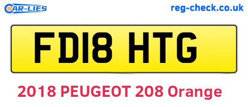 FD18HTG are the vehicle registration plates.