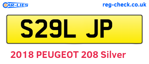 S29LJP are the vehicle registration plates.