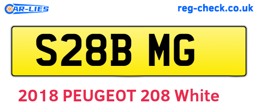 S28BMG are the vehicle registration plates.
