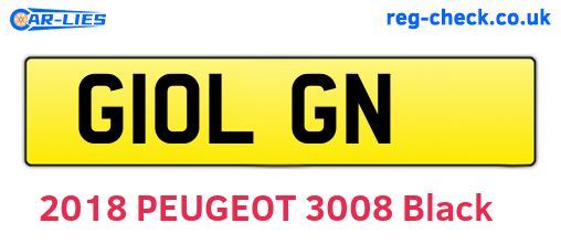 G10LGN are the vehicle registration plates.