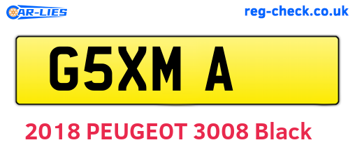 G5XMA are the vehicle registration plates.