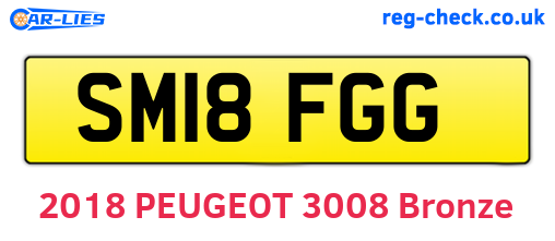 SM18FGG are the vehicle registration plates.