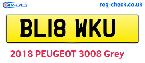 BL18WKU are the vehicle registration plates.