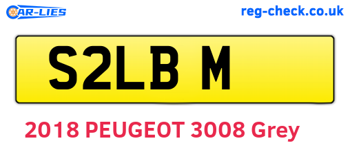 S2LBM are the vehicle registration plates.