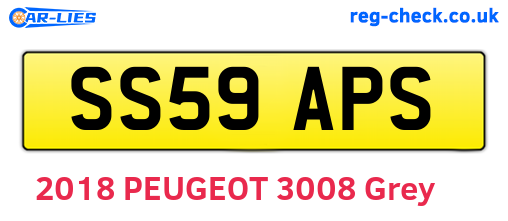 SS59APS are the vehicle registration plates.