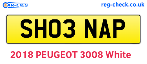 SH03NAP are the vehicle registration plates.