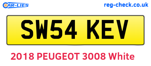 SW54KEV are the vehicle registration plates.