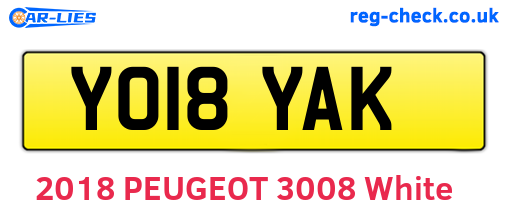 YO18YAK are the vehicle registration plates.
