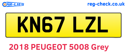 KN67LZL are the vehicle registration plates.