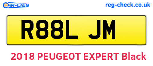 R88LJM are the vehicle registration plates.
