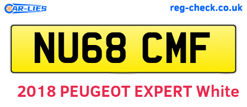 NU68CMF are the vehicle registration plates.