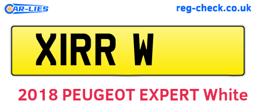 X1RRW are the vehicle registration plates.