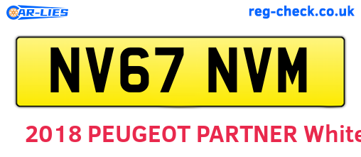 NV67NVM are the vehicle registration plates.