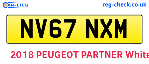 NV67NXM are the vehicle registration plates.
