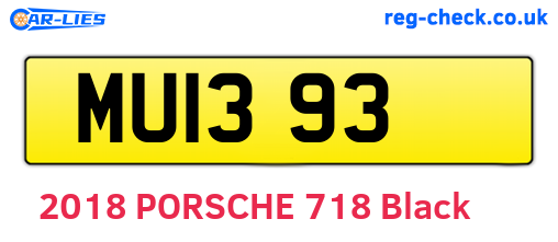 MUI393 are the vehicle registration plates.