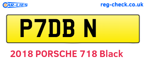 P7DBN are the vehicle registration plates.