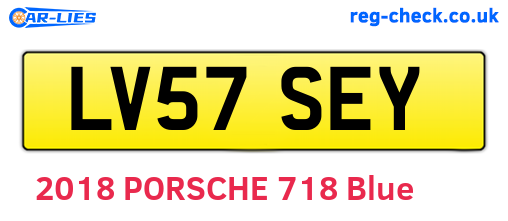 LV57SEY are the vehicle registration plates.