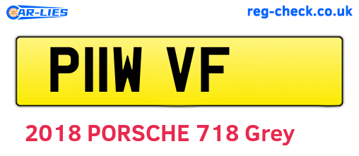 P11WVF are the vehicle registration plates.