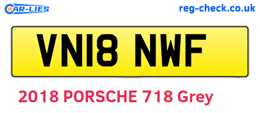 VN18NWF are the vehicle registration plates.