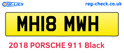 MH18MWH are the vehicle registration plates.
