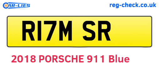 R17MSR are the vehicle registration plates.