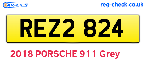REZ2824 are the vehicle registration plates.
