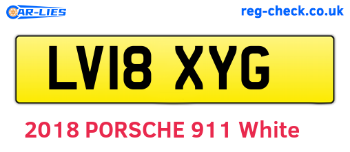 LV18XYG are the vehicle registration plates.
